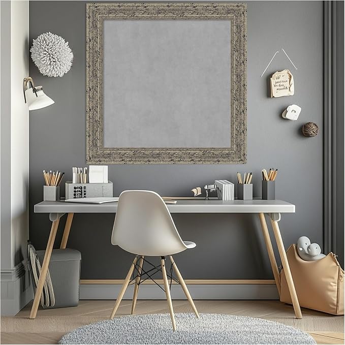 Amanti Art Silver Framed Magnetic Board 29x29 Medium Vision Board - Image 5