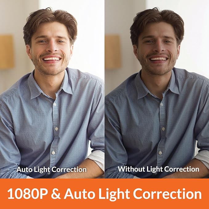 Innex C220 HD 1080p Webcam with Microphone, 71°FOV, Noise Canceling, Low Light Correction, Privacy Shutter - Plug & Play USB Webcam for PC, Windows, Mac - Ideal for Work from Home, Remote Learning-DeskLoop Office