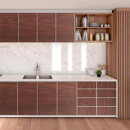 GSCIT Club Cherry Wallpaper, 24 inch X 25ft Self Adhesive Wood Grain Repair Tape Patch for Tables, Chairs, Baseboards, Doors, Windows, Floors, Handicraft DIY.-DeskLoop Office