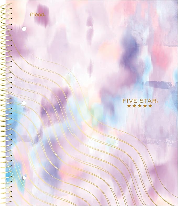 Five Star Spiral Notebook + Study App, 1 Subject, Wide Ruled, 80 Sheets - Image 9
