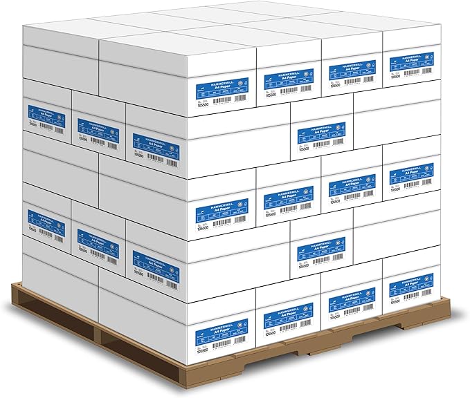 Hammermill A4 Paper, 20 lb Copy Paper (210mm x 297mm) - 1 Pallet, 40 Cases (200,000 Sheets) - 92 Bright, Made in the USA-DeskLoop Office