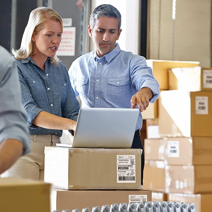 Brother QL-1100c Wide Format Label Printer, Shipping & Postage Labels 4” x 6”, Barcode & QR Code, High Speed, Direct Thermal Printing, Compact, uses DK Drop-in Label Rolls, USB Connectivity-DeskLoop Office