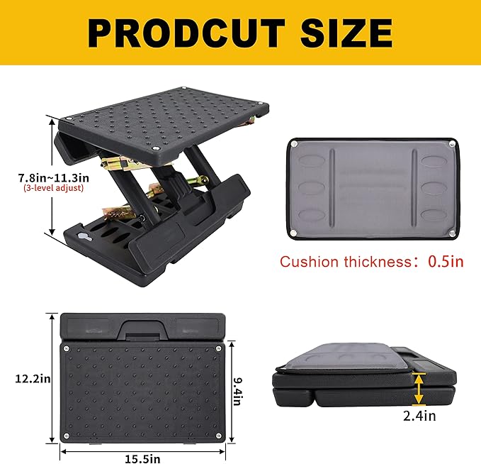 Adjustable Foot Rest Under Desk, Ergonomic Foot Stool for Office Use with Massage (PB-Gray)-DeskLoop Office