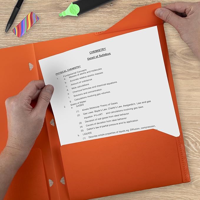 Five Star 2-Pocket Folder, Plastic Folder - Image 6