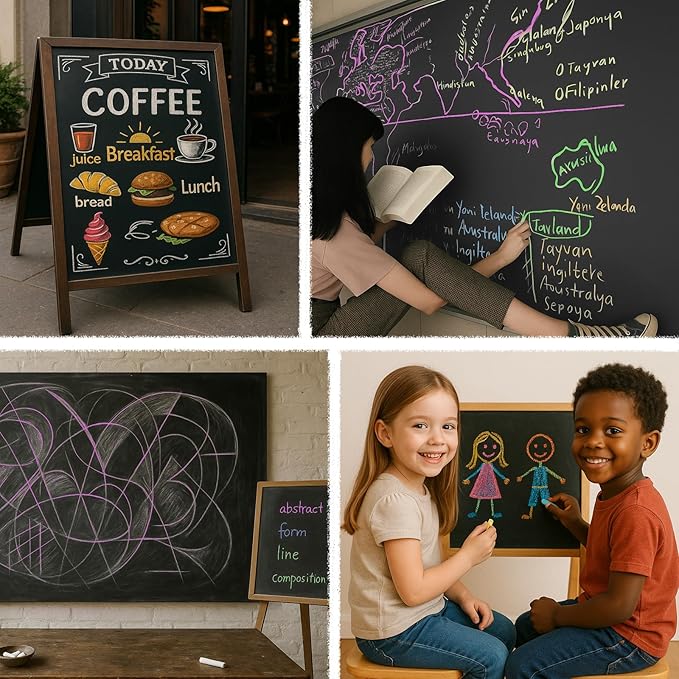 Dustless Colored Chalk 100PCS, 10 Colors Non-Toxic Classroom Chalks for Teachers & Students, School Chalkboard Supplies-DeskLoop Office