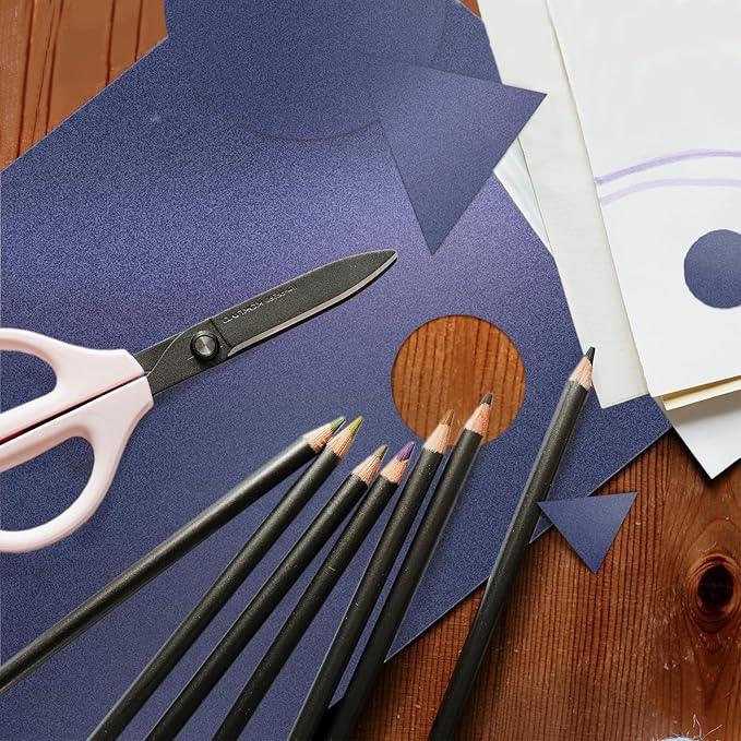 100 Sheets Navy Blue Shimmer Cardstock 8.5 x 11 Blue Paper, Goefun 80lb Card Stock Printer Paper for Christmas, Invitations, Certificates, Crafts, Wedding-DeskLoop Office