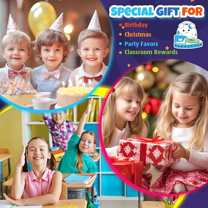 GIFTINBOX Invisible Ink Pen with UV Light for Kids, 24PCS Spy Pen Party Favors for Kids 8-12, Magic Marker for Secret Message, School Supplies Birthday Goody Bag Stuffers for Boys Girls-DeskLoop Office