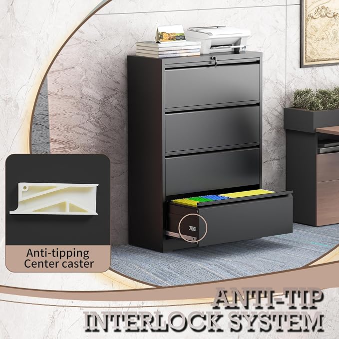 mysteeldepot 4 Drawer Lateral File Cabinet - Image 7