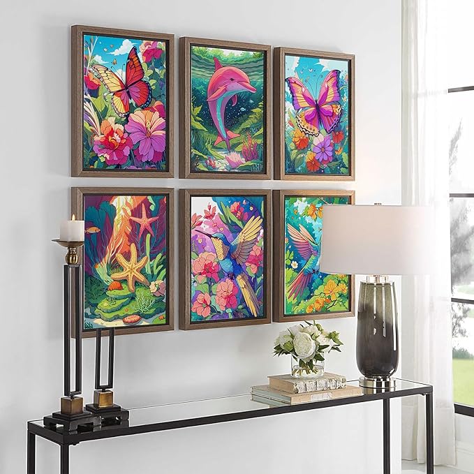 3Pcs Adult Coloring Book for Women Relaxation, 36 Colors Markers with Spiral Bound Adult Coloring Book for Women, 36 Dual Tip Colors Markers, Anxiety Relief Mindfulness Gifts(Ocean & Bird & Butterfly)-DeskLoop Office