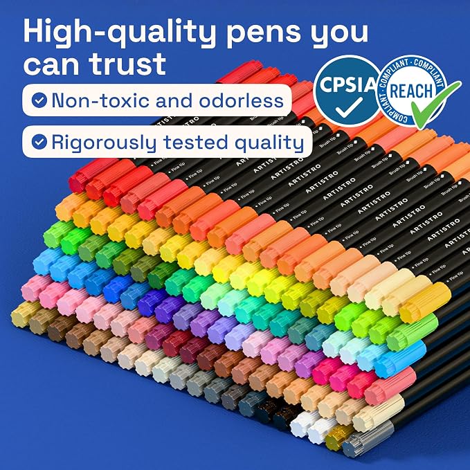 ARTISTRO 120 Acrylic Paint Markers - Image 8