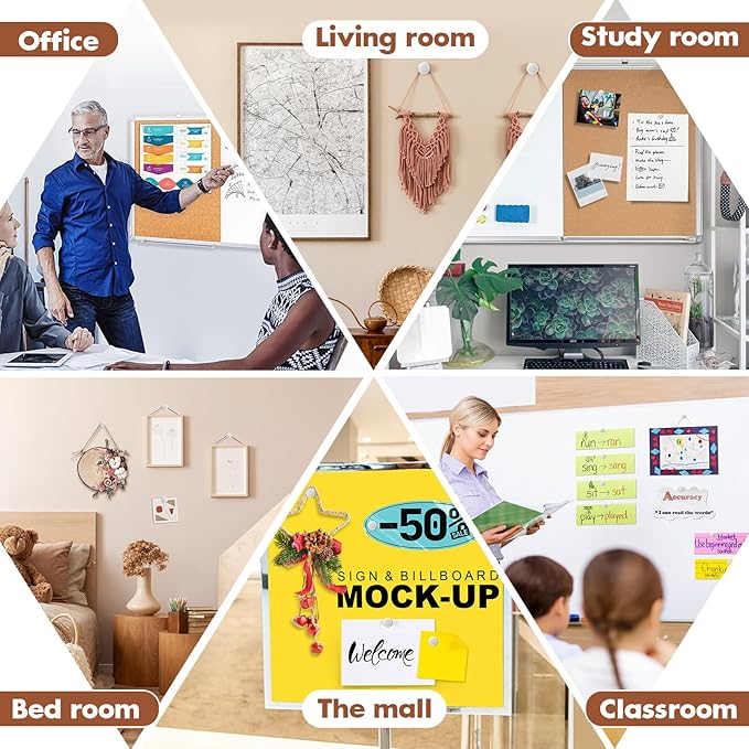 15 Pieces of Silver Tacks, Metal Tacks for Wall, Metal Push Pins, Picture Hanging, Push Pins for Wall Bulletin Board Decorative-DeskLoop Office