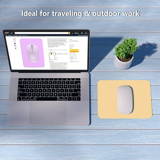 Dapesuom Small Mouse Pad, 6 x 8 Inch Thick Rubber Premium-Textured Non-Slip - Image 7