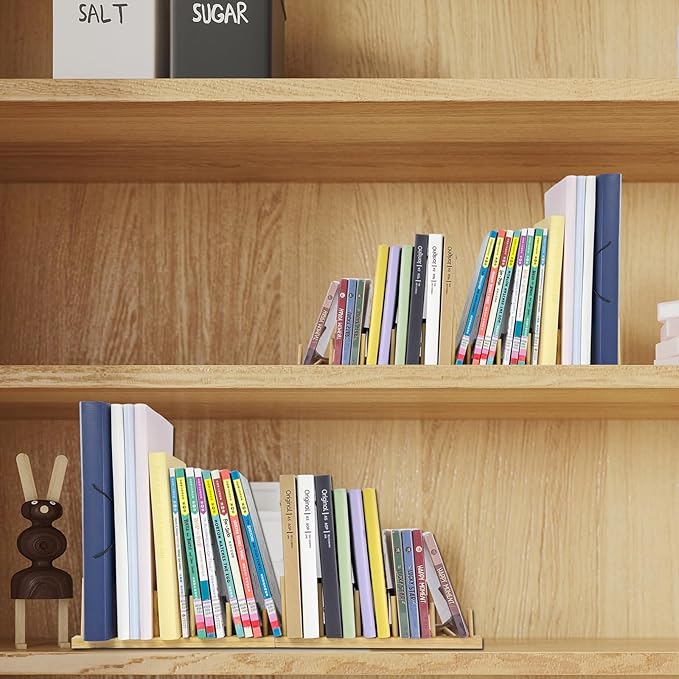 2 Pack Mail Organizer for Desk, Wood Mail Holder Countertop with 5-Slot, Small Letter Sorter File Holder,Office Desktop Envelope Organizer and Book Display Rack-DeskLoop Office