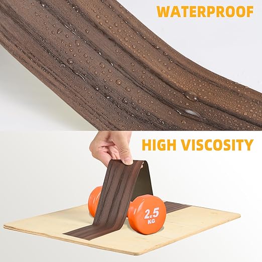 GSCIT Club Wood Grain Repair Tape, 2.4 inch X 100ft Self Adhesive Oak Grain Repair Patch for Tables, Chairs, Baseboards, Doors, Windows, Floors, Handicraft DIY.-DeskLoop Office