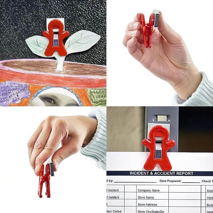 The Pencil Grip Magnet Man People Shaped Magnet Clips, TPG-13212P - Image 12