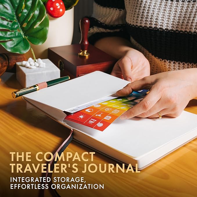 Wordsworth & Black A5 Bullet Dotted Journal 216 Dotted Pages, Hardcover Grid Dot Leather,120 GSM Paper,Journaling Notebook for Work & Sketching,Journals for Women,Men-Gifts Box Included Rose Gold-DeskLoop Office