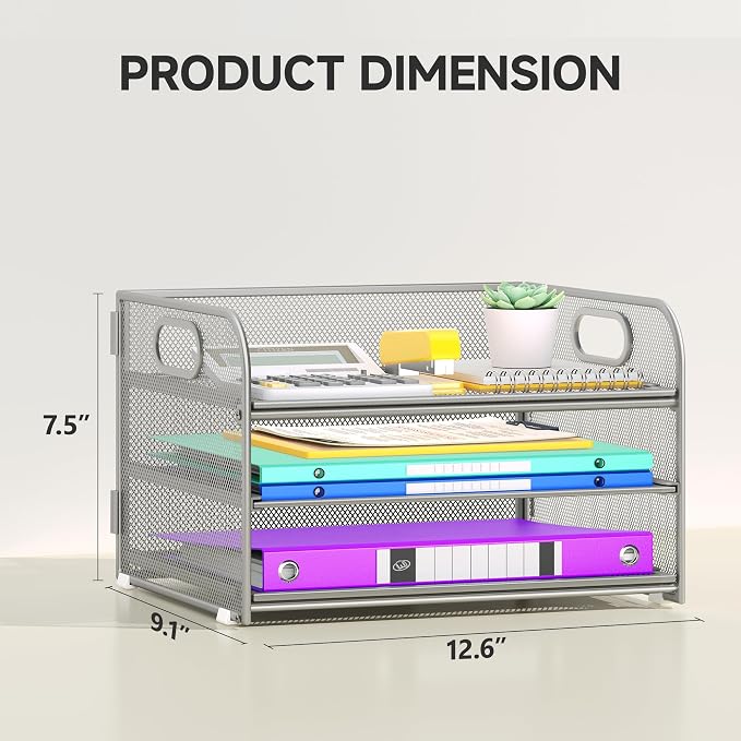 Cawukege 3 Tier Paper Organizer - Image 6