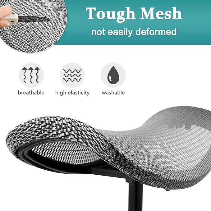 Footrest for Desk Adjustable Height 2-in-1 Function Rotatable Ergonomic Under Desk Footrest Ottoman Stool Rolling Leg Rest for Home Office (Gray)-DeskLoop Office