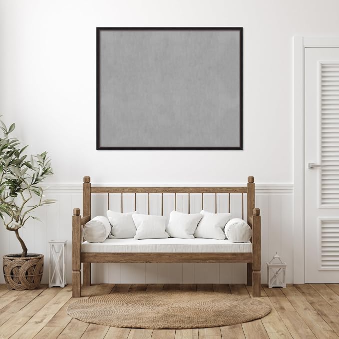 Amanti Art Black Framed Magnetic Board 42x50 Oversize Vision Board - Image 6