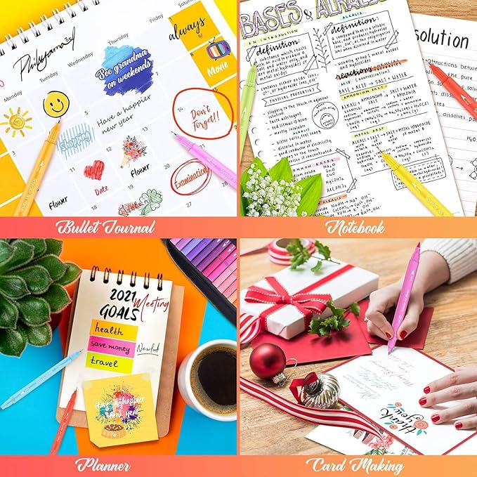 Soucolor Art Supplies for Adults Kids, 72 Colors Dual Tip Brush Fine Tip Markers, Art Kit Drawing Set with Art Case Coloring Set, Art Set for Kids, Kids Art Supplies for School, Gifts for Girls & Boys-DeskLoop Office