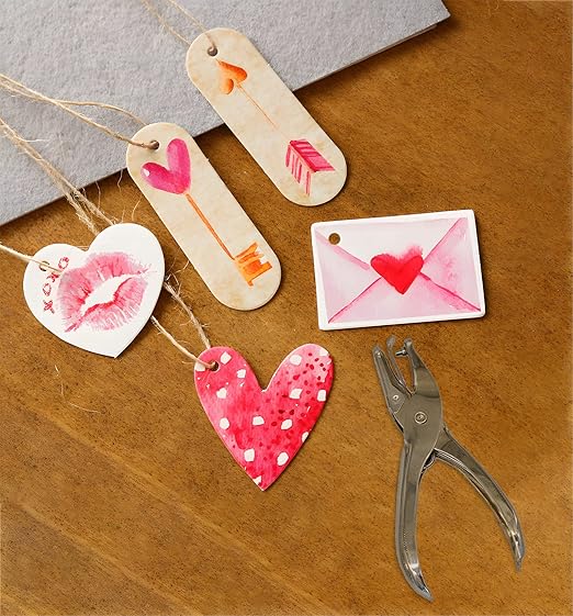 1/4 and 1/8 Inch Small Single Hole Punch, 2 Pack Handheld Circle Shaped Hole Puncher with 8 Sheet Capacity for DIY Craft Paper, Tag & Ticket, Perfect for Home, Office, Back to School Supplies-DeskLoop Office