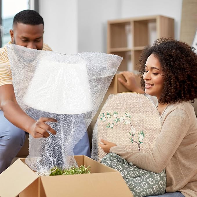 10 Pack Extra Large Bubble Pouches 20 * 24 Inch Clear Bubble Pouch Wrap Bags for Packing Shockproof Cushioning Wrap Bag for Shipping Moving Fragile Dishes China Plates Painting Fragile Items-DeskLoop Office