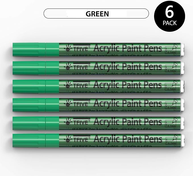 TFIVE Green Marker Paint Pens - Image 7