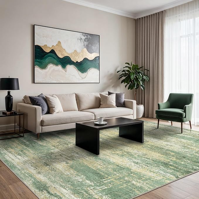 GENIMO Rugs for Bedroom-Washable 6x9 Area Rugs Lightweight Low Pile, Modern - Image 9