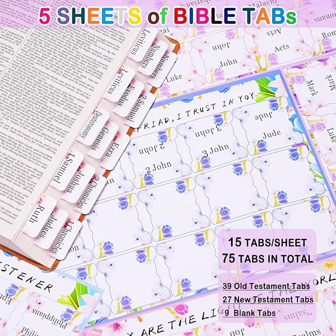 TuErCao Bible Study Supplies Kit - Black Daisies Aesthetic Pencil Pouch Bag, 75 Durable Tabs, 12 Smooth Crayon Highlighters, 16 Gel Pens, Notebook, Notes -Bible Journaling Study Tools-DeskLoop Office