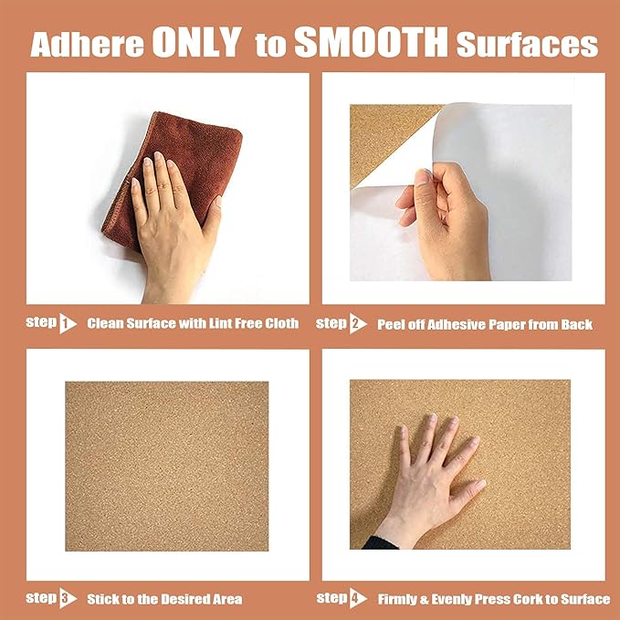 SUNGIFT Cork Board 12"x12" - 1/2" Thick Square Bulletin Boards 9 Pack Cork Tiles with 100 PCS Push Pins Mini Wall Self-Adhesive Corkboards Tiles for Wall-DeskLoop Office