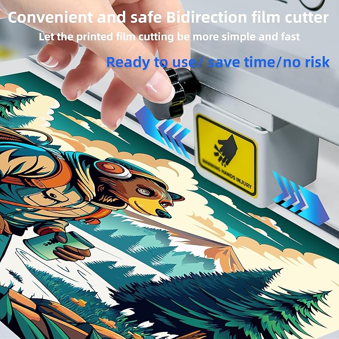 Lancelot A3 l1800 DTF Transfer Printing Machine with Roll Feeder, White Ink Circulation and Easy Operation,DTF Printer Bundle for Dark and Light Clothing (Printer+Oven+Laptop+consumable)-DeskLoop Office