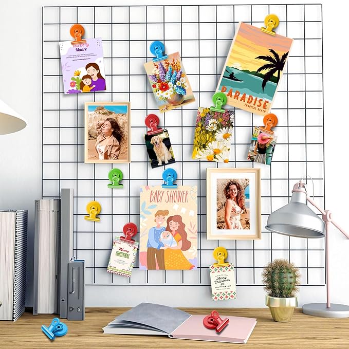 20 Pack Fridge Magnet, Multicolor Magnetic Clips Whiteboard Magnets, Magnet Clips Heavy Duty Refrigerator Magnets for Photo Displays, Home, Office, Classroom-DeskLoop Office