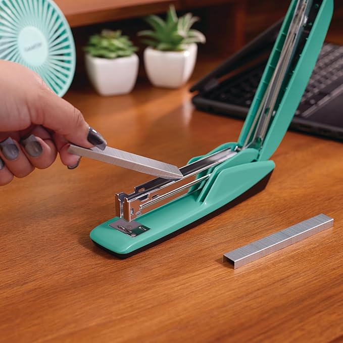 Swingline Stapler, 20 Sheet Capacity, 545 Desktop Stapler, Spring Green (S7054514)-DeskLoop Office