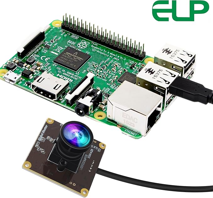 ELP 5MP Global Shutter 50fps USB Camera - Wide Angle Webcam for Live Streaming (100 No Distortion Lens)-DeskLoop Office