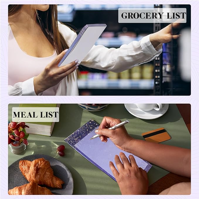 Undated Weekly Planner Notepad 10x7 To Do List Note Pad 52 Weekly Desk Planner Calendar Tear Off Daily Planning Pad for Work,School,Home,Ofiice Supplies, Matching Notepad,Purple-DeskLoop Office