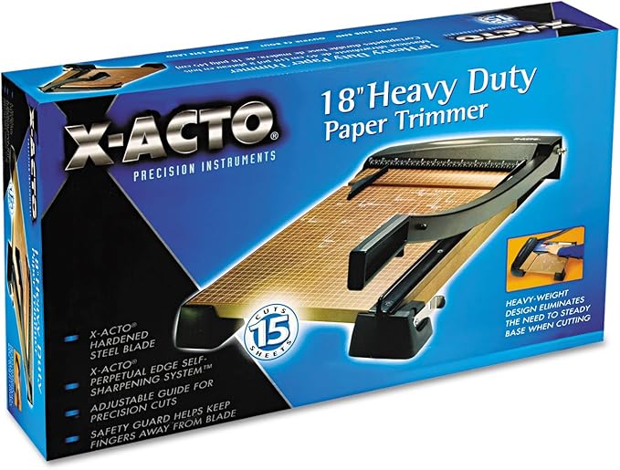 X-ACTO Heavy Duty Wood Guillotine Trimmer, 18 Inches-DeskLoop Office