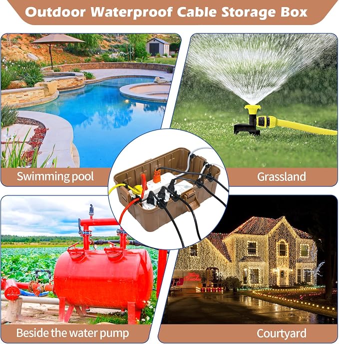 Hrensaw Large Outdoor Electrical Box, IP54 Waterproof Outdoor Outlet Covers - Image 7