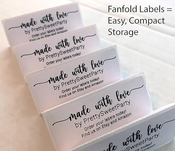 White Address Labels - Personalized Name Stickers, Custom Printed Return Mailing and Shipping Labels for Envelopes, Packages, Business, Home Use (Pretty Lowercase Script)-DeskLoop Office