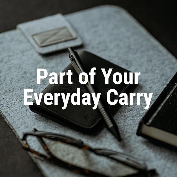 Everyman Grafton Full Click Refillable 0.7mm Ball Point Pen, Black | Sleek Anodized Aluminum EDC Pen with Deep Grooved Grip | Smooth Writing Pocket Pen for Office, Travel, Gifting & Daily Use-DeskLoop Office