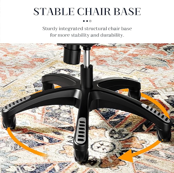 GABRYLLY Ergonomic Office Chair, High Back Mesh Desk Chair with Adjustable Headrest, Flip-Up Arms, 90-120° Tilt Lock, Lumbar Support and Comfy Seat, Swivel Computer Task Chair, Blue-DeskLoop Office