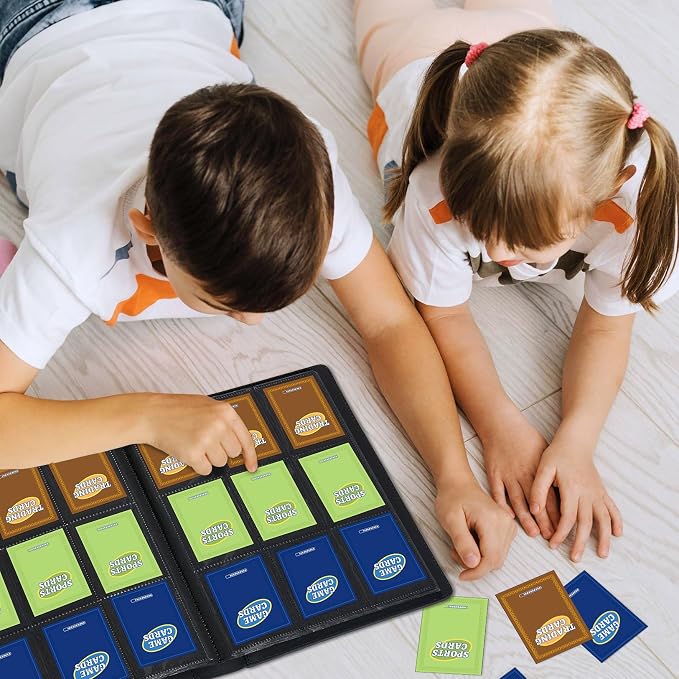 Premium 9 Pocket Card Binder for 360 Cards, Fabmaker PU Cover Trading Card - Image 7