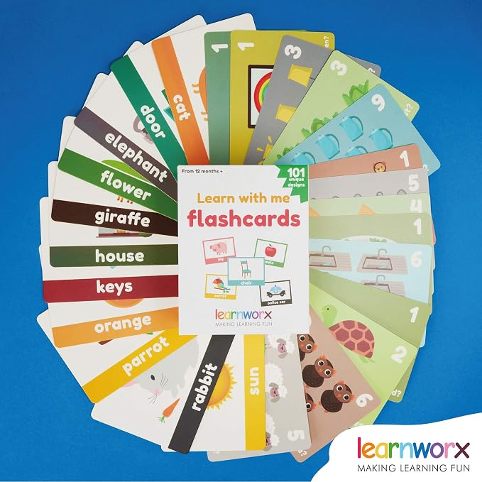 LearnWorx 101 Baby Flash Cards for Toddlers 1-3 | Award Winning First Words - Image 9