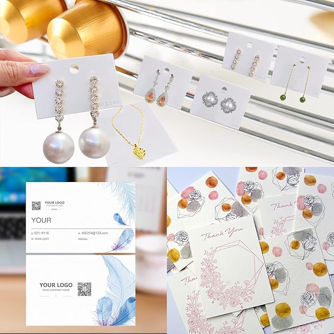 100 Sheets White Cardstock 8.5 x 11 Certificate Paper, Goefun White Card Stock Printer Paper for Invitations, Menus, Wedding, DIY Cards-DeskLoop Office