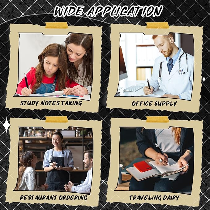 120 Pack Ballpoint Pens Bulk Retractable Gel Ink Pens Back to School Supplies 0.7mm Medium Point Black Ink Smooth Writing for School Office Journal Teacher Student Gifts(Black)-DeskLoop Office