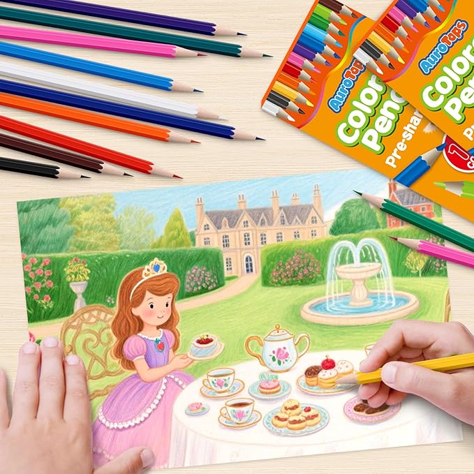 100 Packs Colored Pencils Bulk,1200 Count Pre-Sharpened Colored Pencils in Bulk,Vibrant Colors,12 Color Pencils Set for Classroom Prizes,Back to School Supplies for Kids-DeskLoop Office