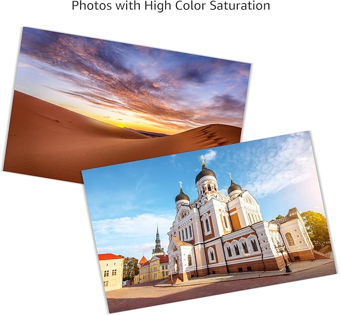 Amazon Basics Glossy Photo Paper for Inkjet Printing, 200g/m², 5 x 7 in, White, Pack of 100 Sheets-DeskLoop Office