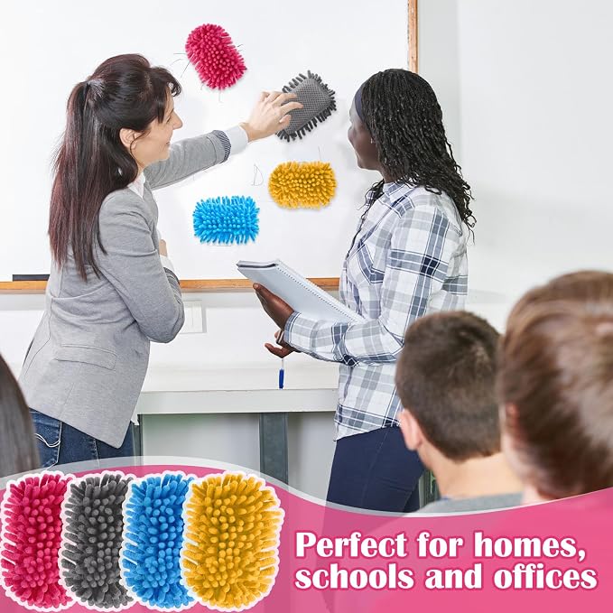 Sherr 24 Pcs Magnetic Microfiber Dry Erase Eraser Whiteboard Erasers Microfiber - Image 6