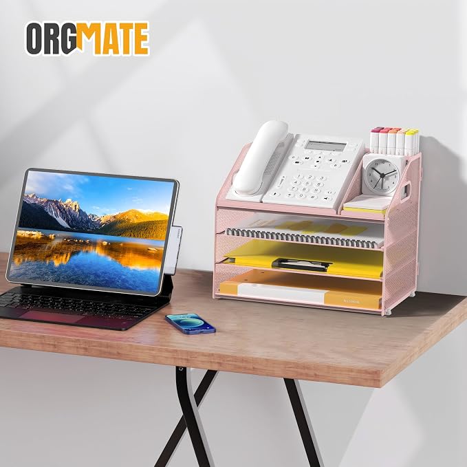 Letter Tray Paper, 4 Tier Desk Organizer - Image 7
