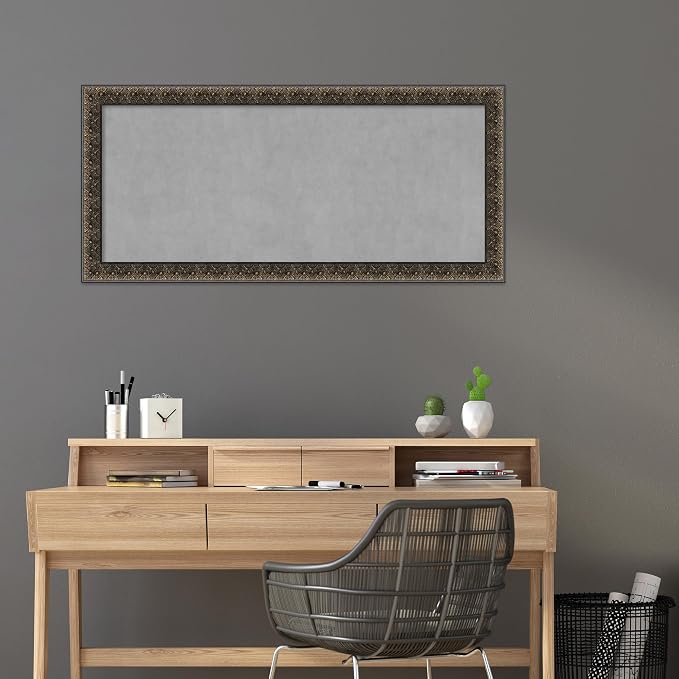 Amanti Art Black Framed Magnetic Board 25x53 Oversize Vision Board - Image 5