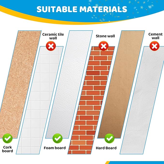 240Pcs Clear Thumb Tacks,5 Style Thumbtacks, Clear Plastic Push Pins for Cork Board, Bulletin Boards, Wall-DeskLoop Office